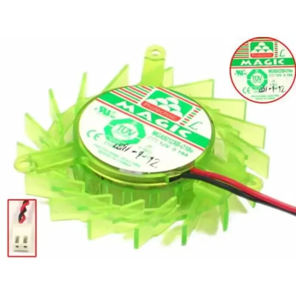 Magic MGA5012XR-O10 B DC 12V 0.19A 2-Wire Graphics card Fan