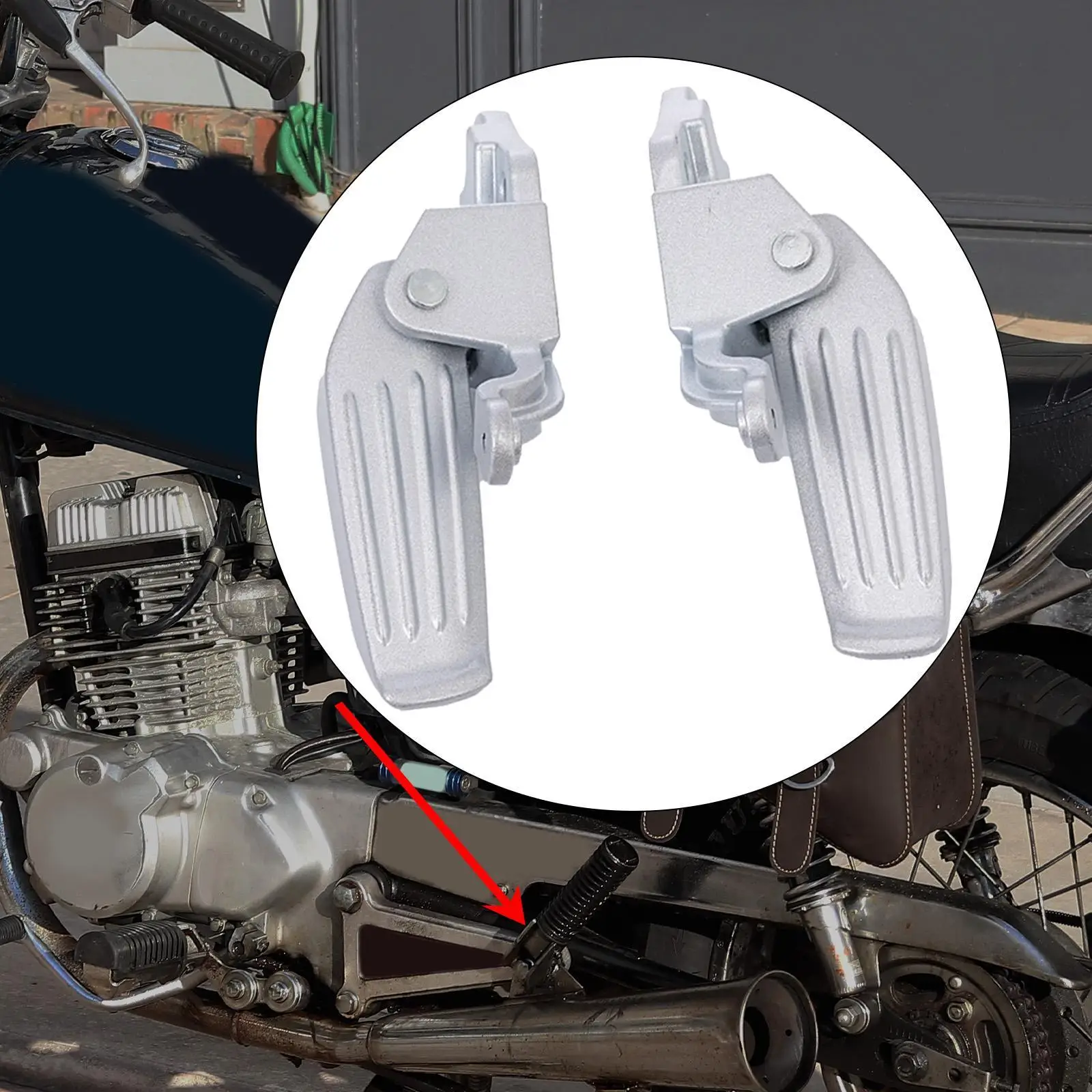 

Подножки для мотоцикла, складные стабильные обновленные детали из алюминиевого сплава, задние педали для электрических велосипедов, мотоциклов