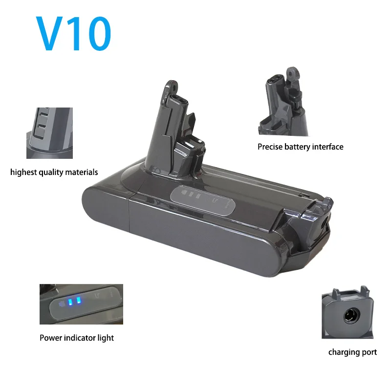 Factory Direct for Dyson V8 vacuum cleaner rechargeable lithium battery, with longer service life and longer working time