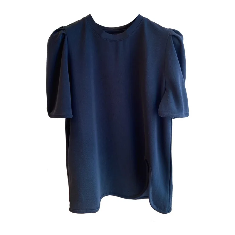 

Свободная футболка ort Sve, женская футболка Bubble Sve Base irt, верхняя часть тела, большие размеры 300, Pou 2024, новая корейская версия Sle