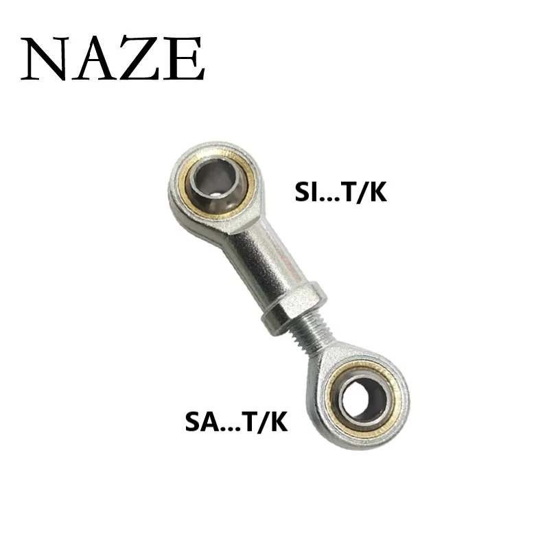 

NAZE 1PC SI/SA3 4 5 6 8 10 12 14 16TK Internal/Externally threaded Rod end universal bearing Metric thread Rod end joint bearing