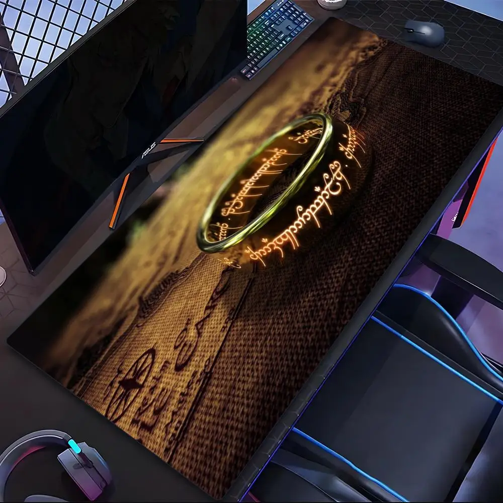 

Game L-Lord of the Rings Mouse Pad Tablet Laptop xl desktop mouse mat cute HD printing Gaming keyboard pad csgo Player 90x40