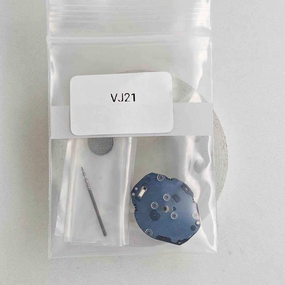 Genuine Japan VJ21 Quartz Movement Original TMI VJ21C Battery-Powered Quartz Movement Mod Slim Mechanism Parts