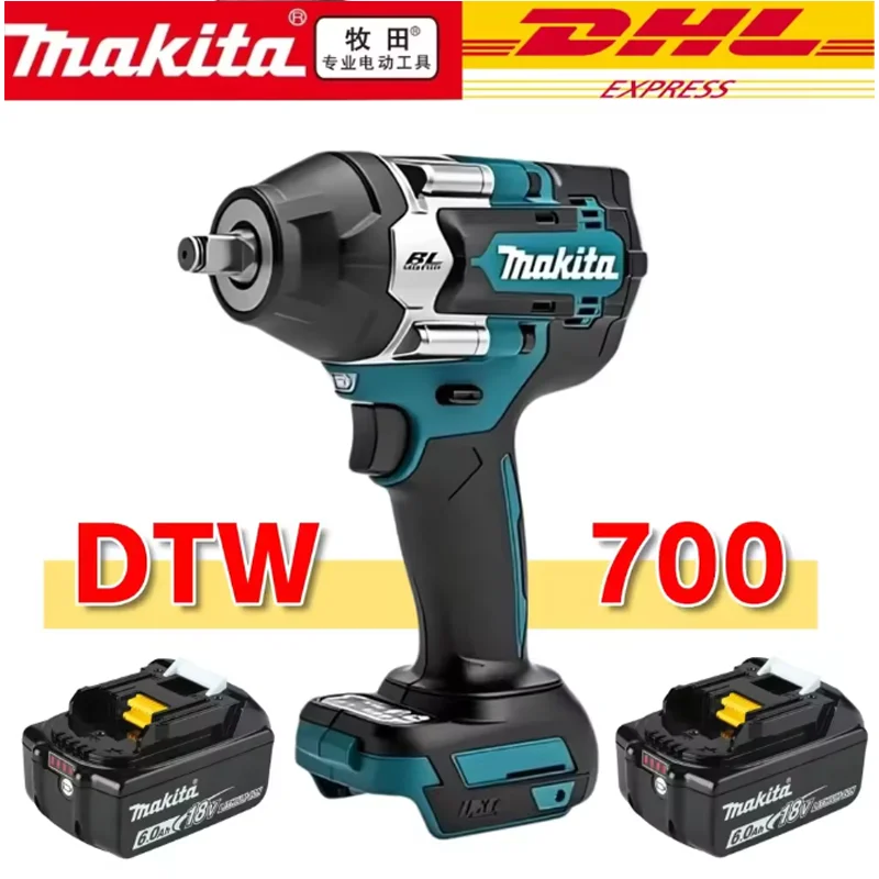 

Makita DTW700 Cordless 1000N.m Impact Wrench Brushless Electric Wrench Screwdriver Large Torque Auto Repair Power To