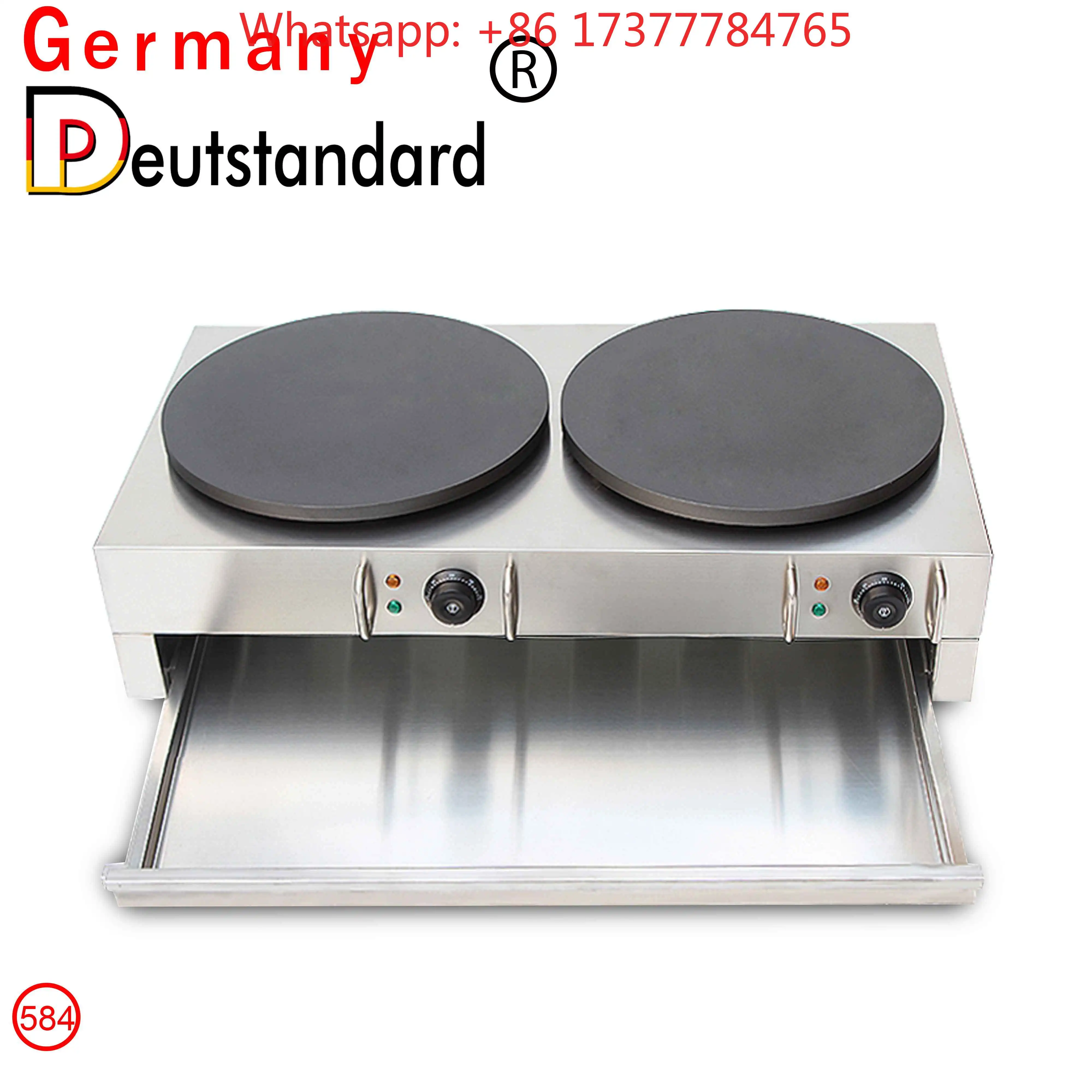 Electric Stainless Steel Crepe Maker Commercial Industrial Double Machine
