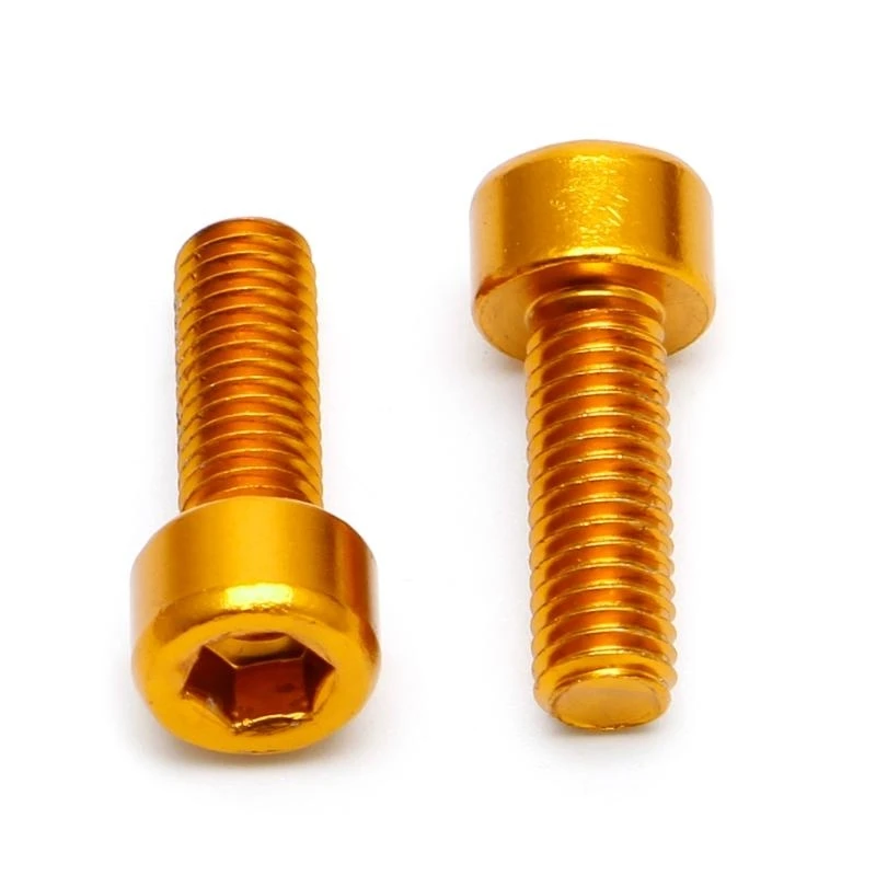 37JE 1 Pair Bike Water Bottle Cage Bolts Aluminium Alloy Socket Tapping Screws
