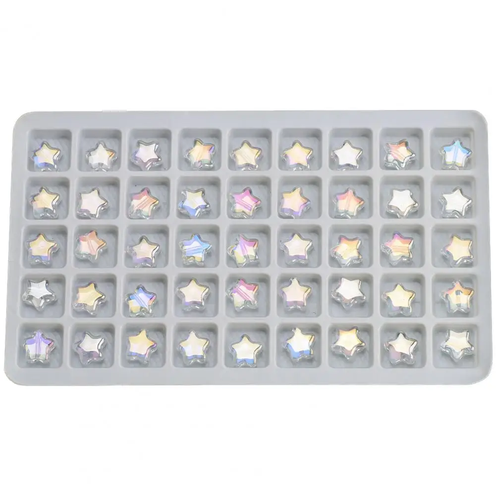 주얼리 제작용 별 모양 유리 비즈, 다채로운 유리 별 비즈, 다목적 DIY 주얼리 제작 공예 장식