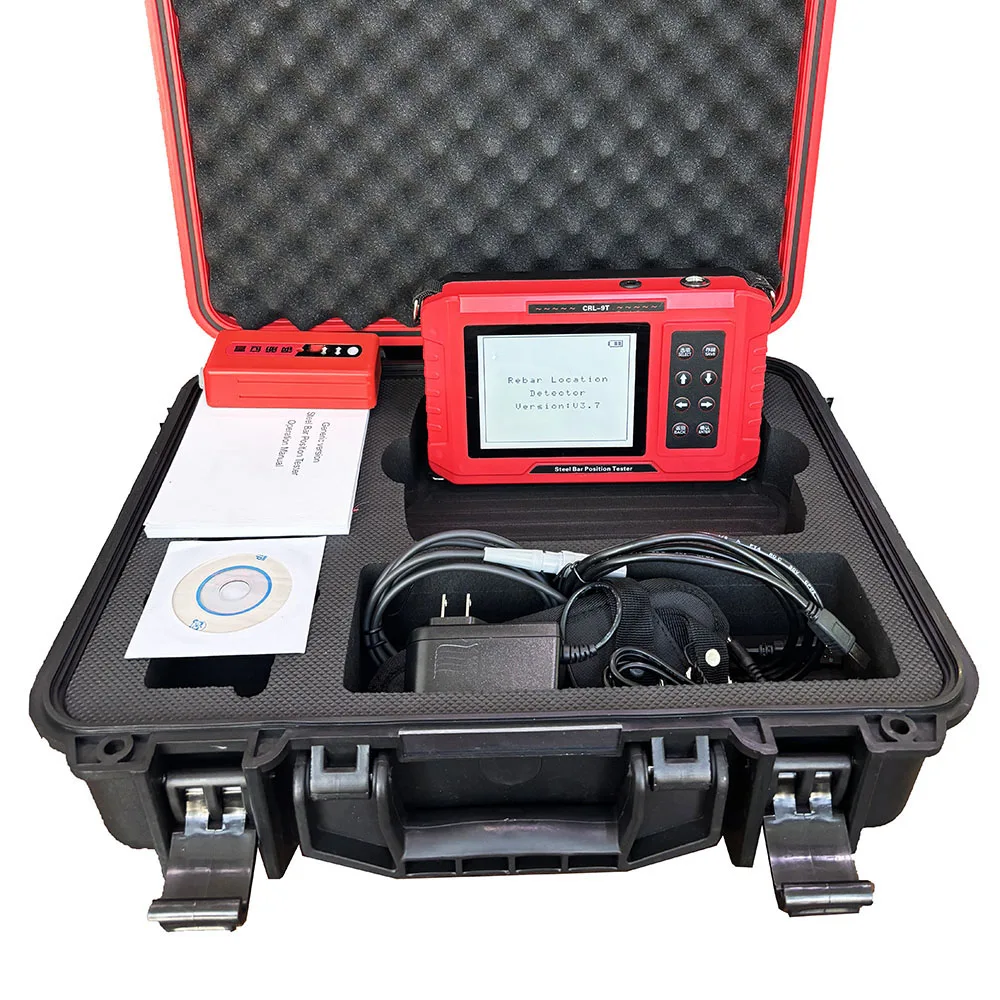 Escáner de barras de refuerzo de hormigón con interfaz USB, detector Digital de precisión, probador de posición, localizador de barras de acero, JY-8S