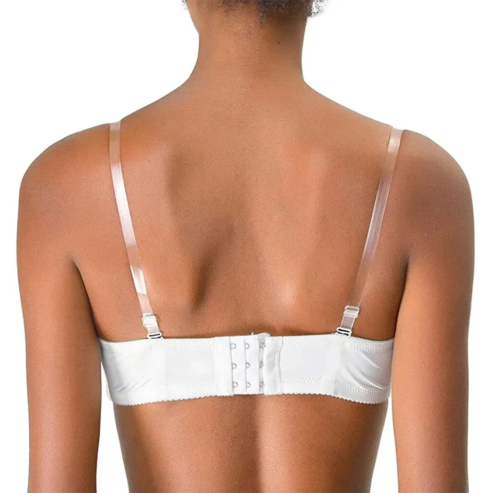 Clear Bra Straps Transparent Invisible Detachable Adjustable Shoulder Strap Women Elastic Bra Belt Underwear Accessories