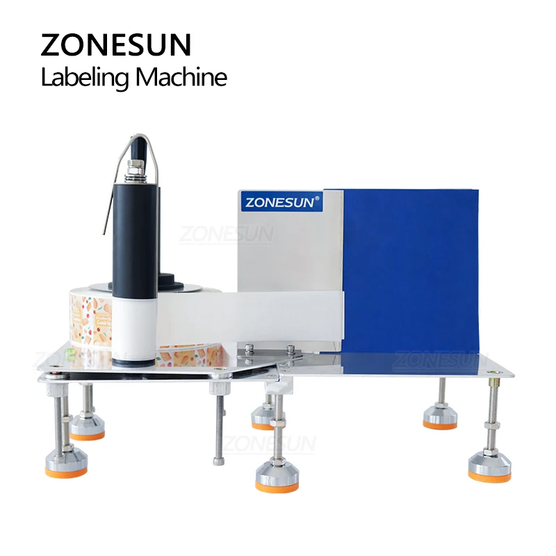 Zonesun ZS-TB3 Handleiding Plastic Glas Ronde Vierkante Fles Jar Labeling Machine Label Sticker De Label Wizard Passen Hoogte