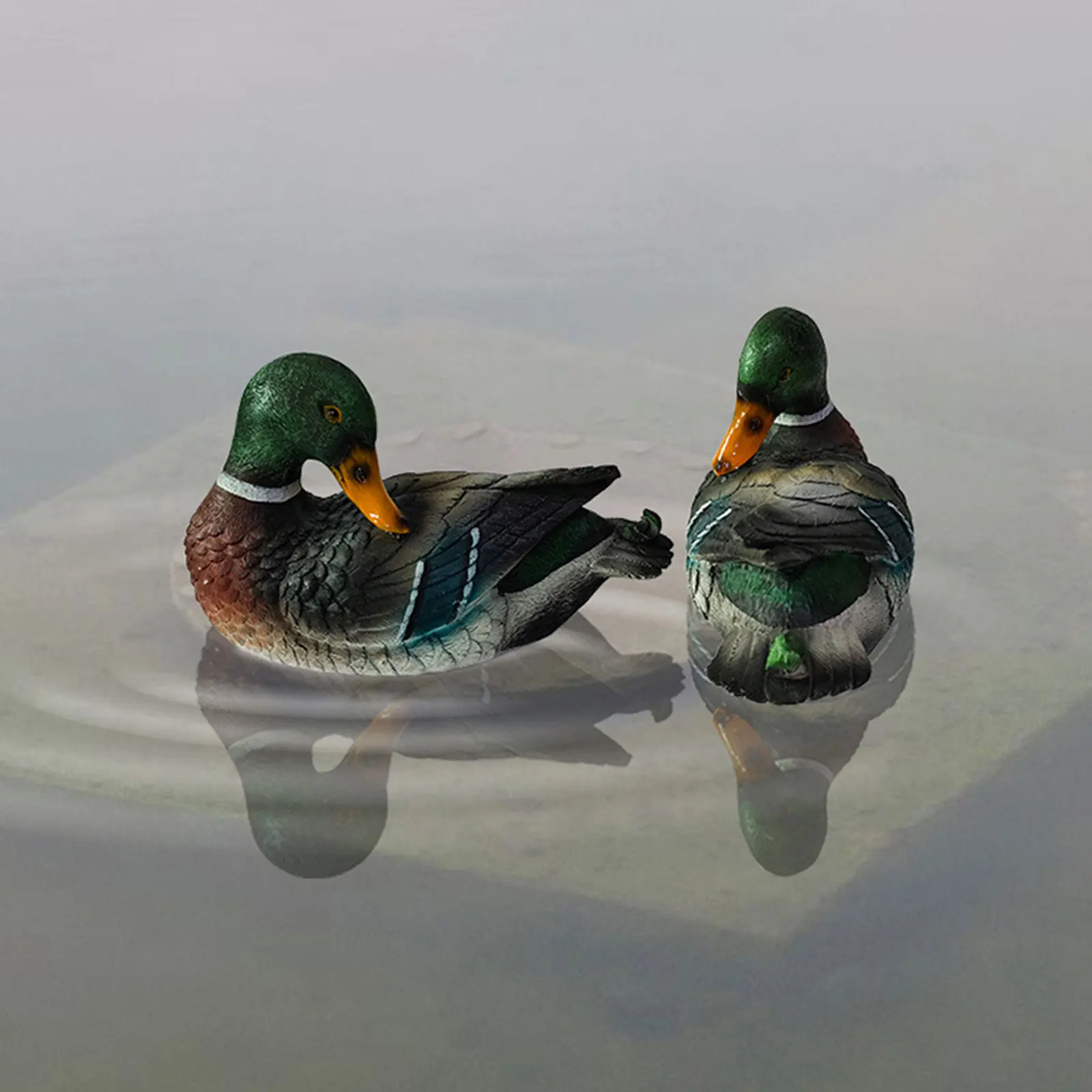 Outdoor Pond Mandarin Duck Courtyard Outdoor Duck Fish Tank Simulation Animal Decoration Resin Sculpture Decoration