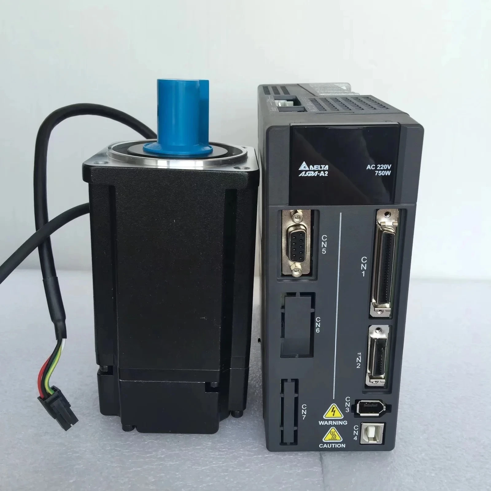 

750W 3000R/min AC Servo Motor & Drive Kits ECMA-C10807RS ASD-A2-0721-M with Cable - No Brake Hot Sale Industrial Control