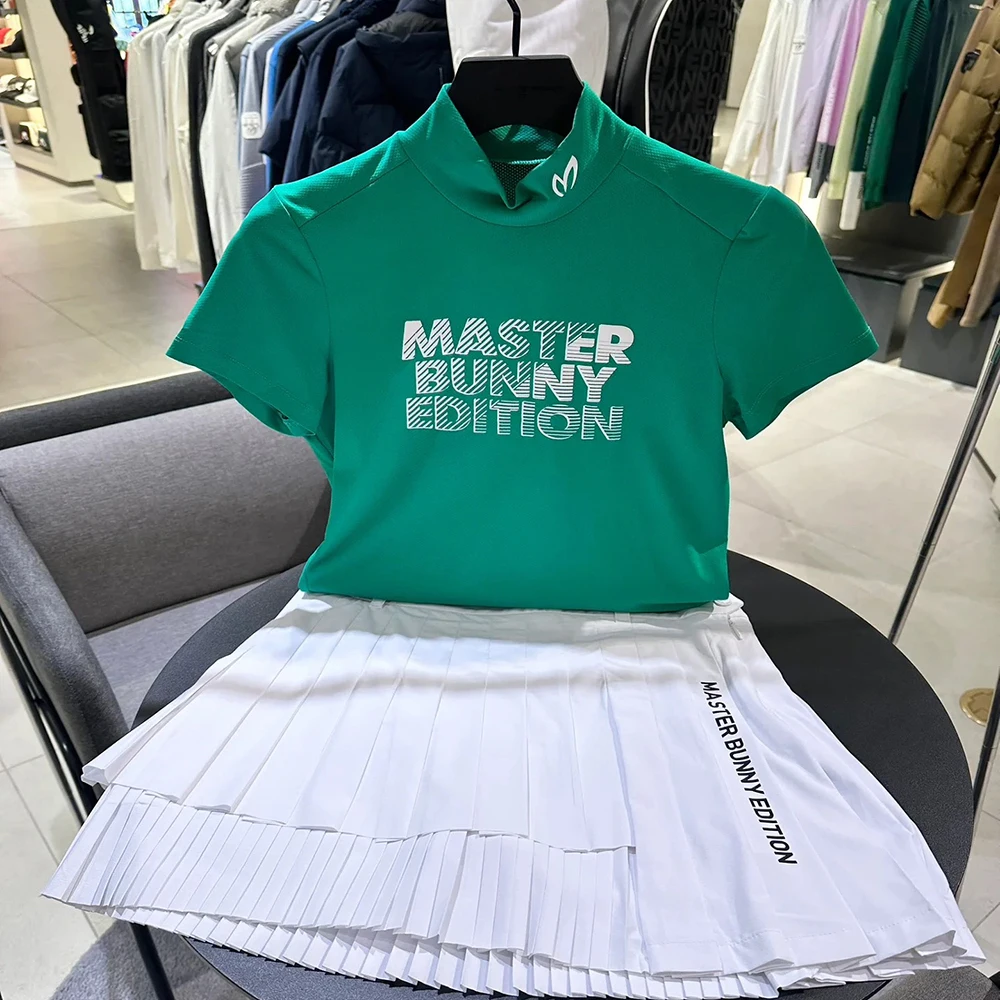 

Women's Golf Short-Sleeve T-Shirt Summer Versatile Crew Neck T-Shirt Quick-Dry Breathable Slim-Fit Top