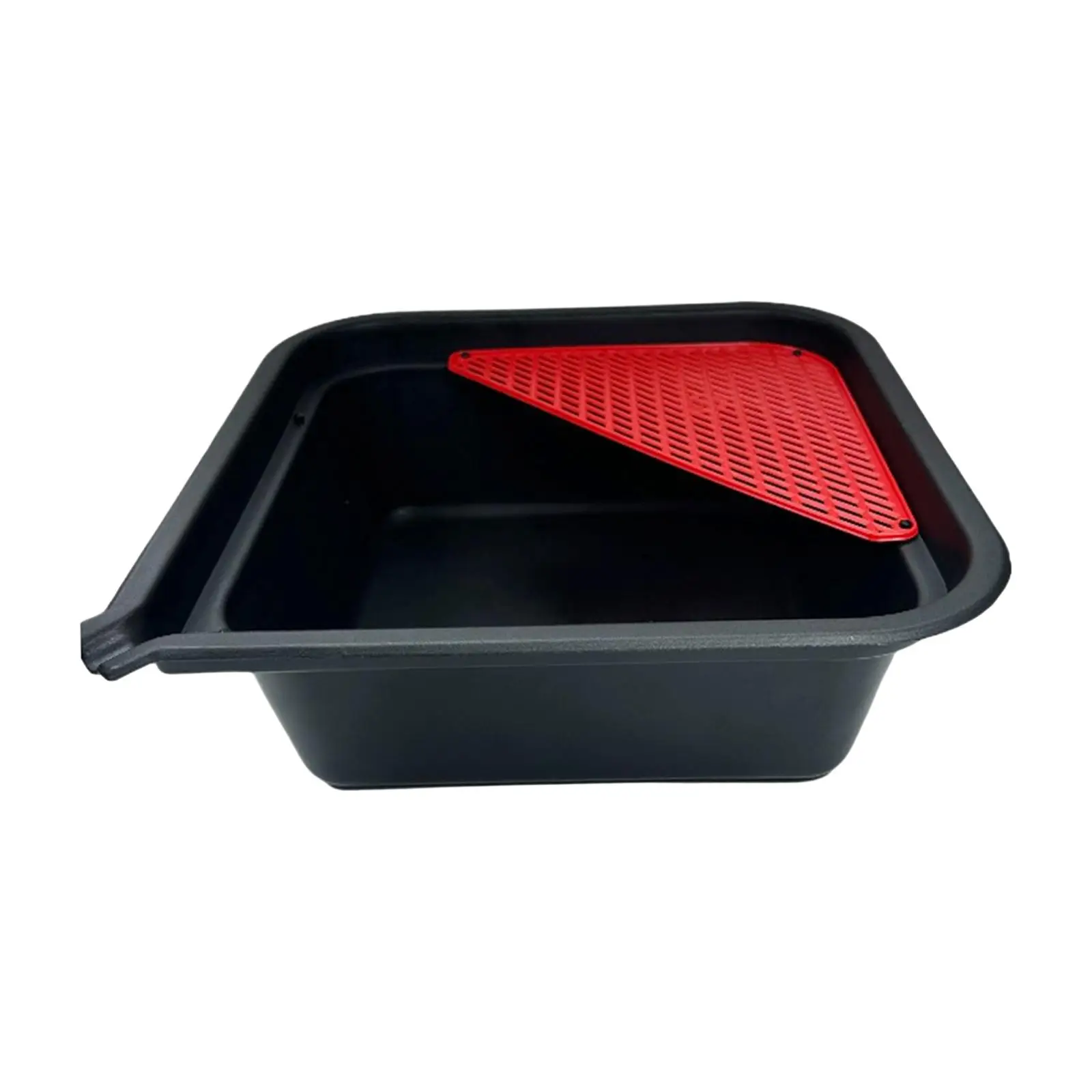 9L Automotive Oil Drip Pan Tray with Filter Screen Auto Repair Tool Versatile Sturdy 36.5x36.5x12.5cm for Automotive Shops