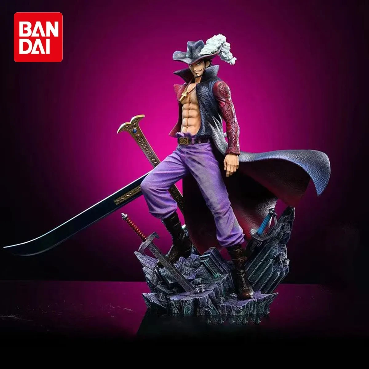 

ONE PIECE Figures Eagle eye Dracule Mihawk Anime Figure Top War Pvc Model Statue Doll Collection Ornaments Toys Gift