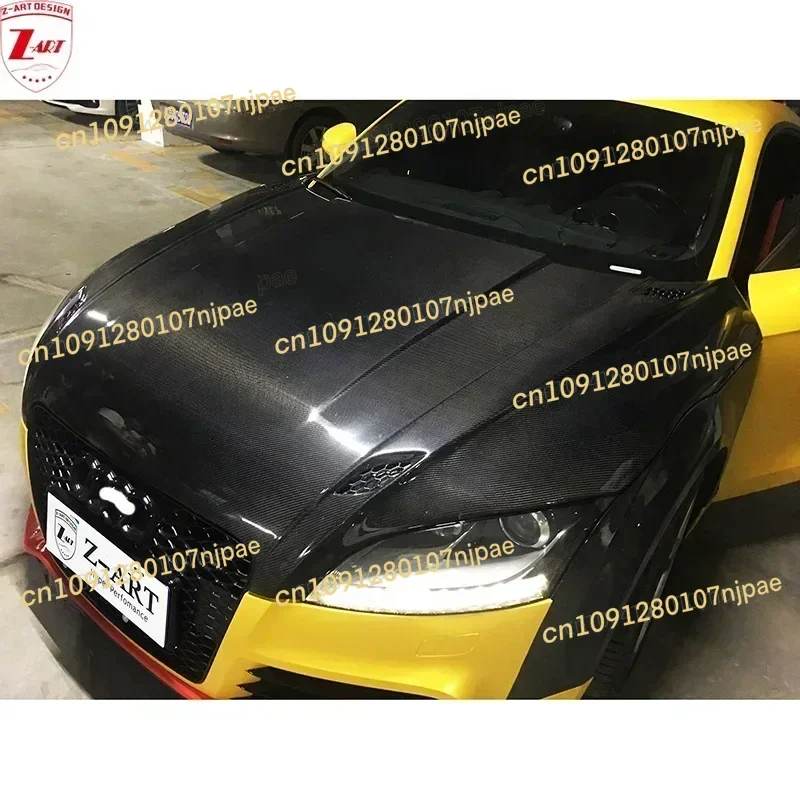 

Z-ART 2007-2014 капот двигателя из углеродного волокна для TT TTS 8J, капот из настоящего углеродного волокна для крышки двигателя TT из углеродного волокна