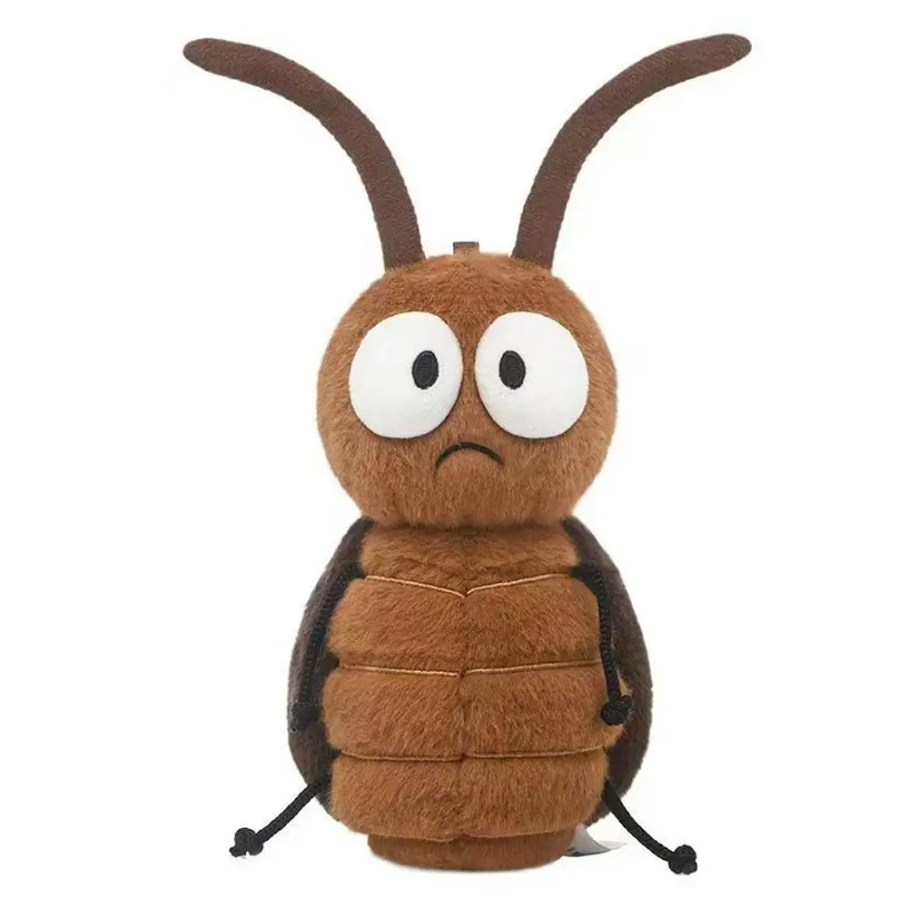 Funny Cockroach Plush Pendant Soft Insect Bag Charm Prank Spoof Toy Friend Birthday Gift
