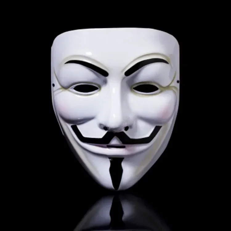 Halloween Mask Movie Cosplay Vendetta Hacker Mask Anonymous Guy Fawkes Christmas Party Gift for Adult Kids Film Theme Hot Sale