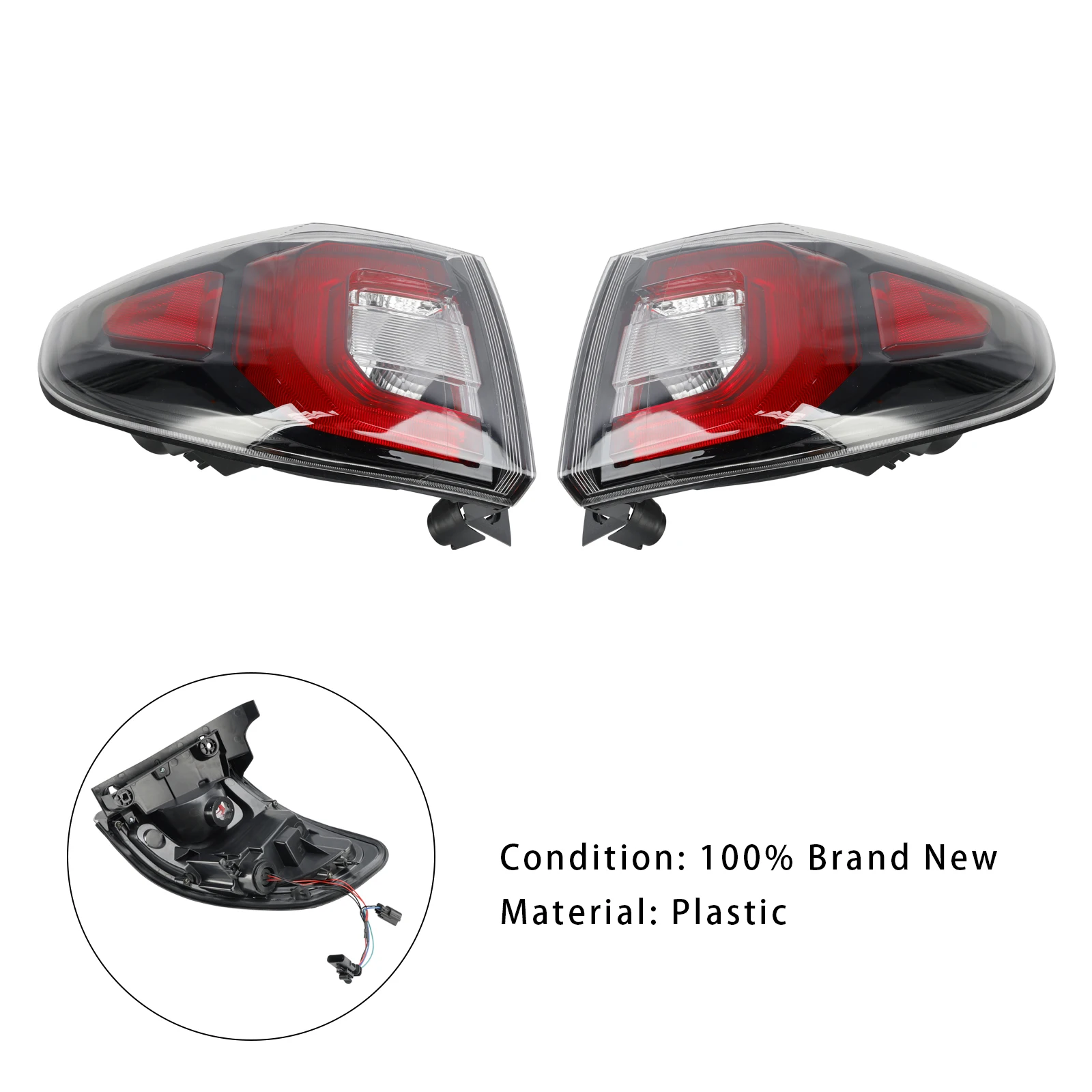 Artudatech Left+Right Tail Light Brakelight Lamp For GMC Acadia 2013 2014 2015 2016