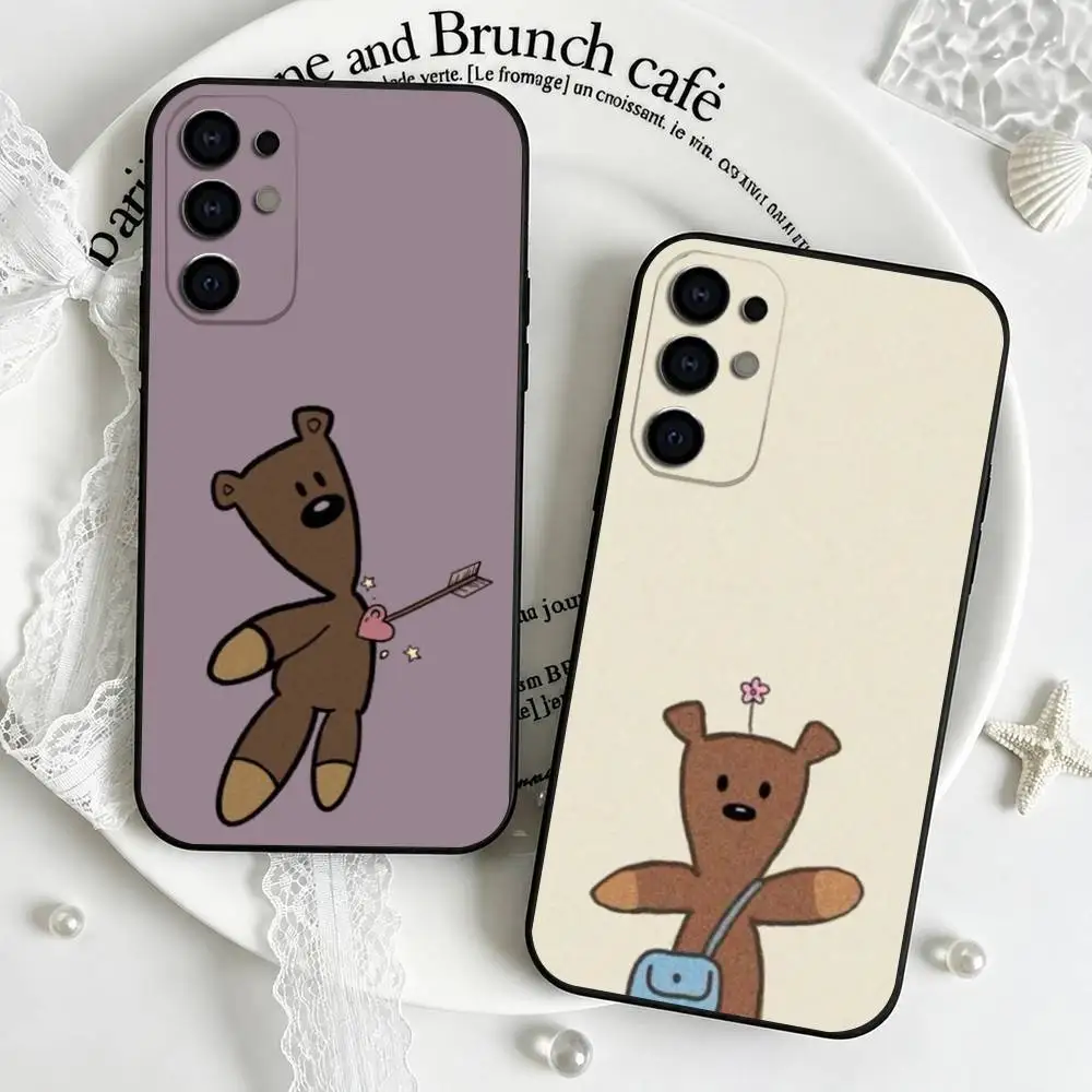 Popular Mr.Bean-s cute Teddy  Phone Case For Samsung S25,S24,S21,S22,S23,S30,Ultra,S20,Plus,Fe,Lite,Note,10,Black Cover