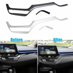 Center Console Dashboard Panel Trim Sticker Frame Decoration For Toyota C-HR CHR AX10 2016 2017 2018 2019 2020 2021 2022 2023