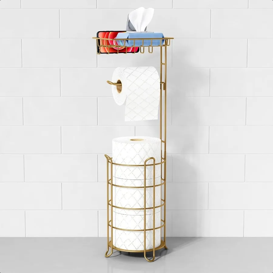 gold-free-standing-toilet-paper-holder-stand-with-phone-shelf-floor-bathroom-tissue-holder-for-large-mega-rolls-metal-freestand