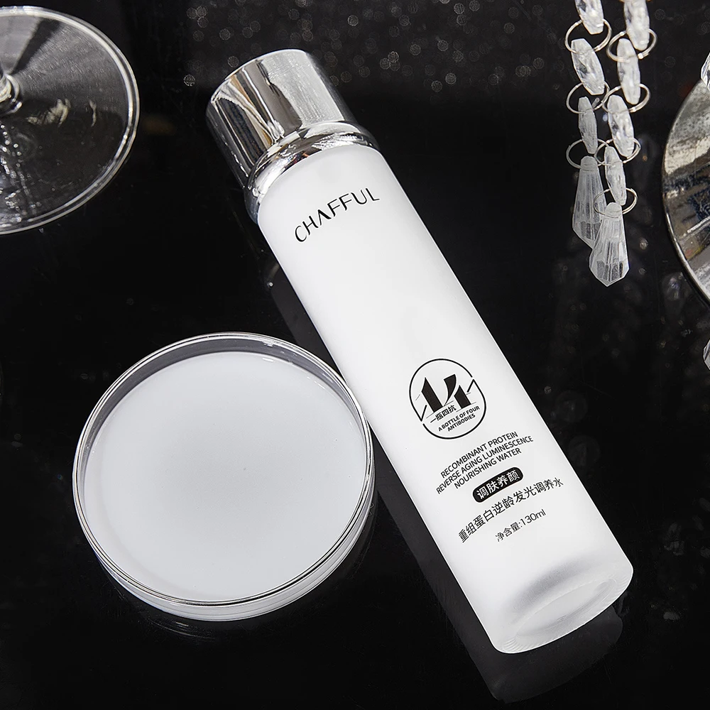 Recombinant Protein Reverse Aged Luminescent Water Repair Dry Rough Skin Care Facial Tonic Elastic Tighten Lifting Face Essence