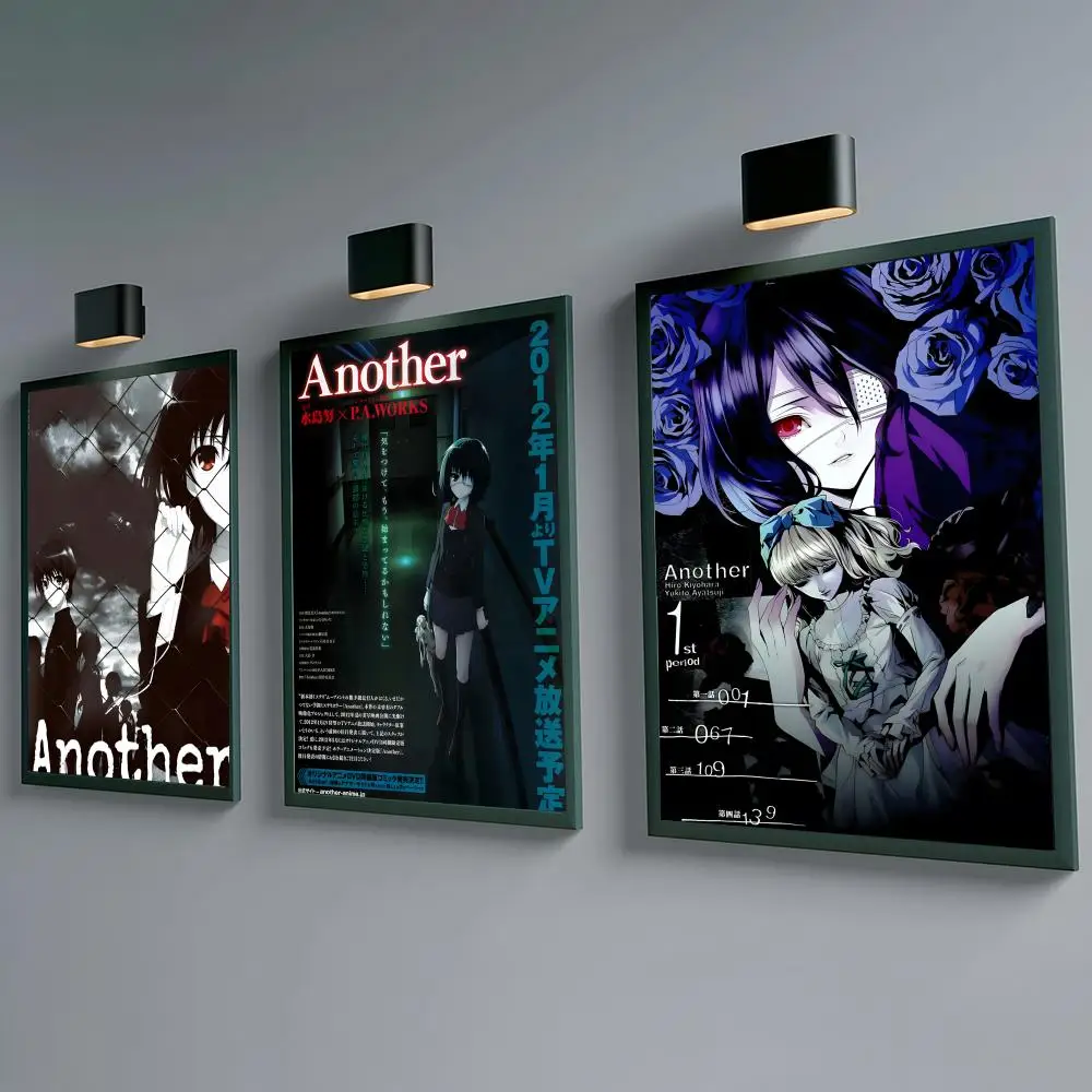 Anime Another Poster Self-adhesive Waterproof Paper Sticker Coffee House Bar Room Wall Decor