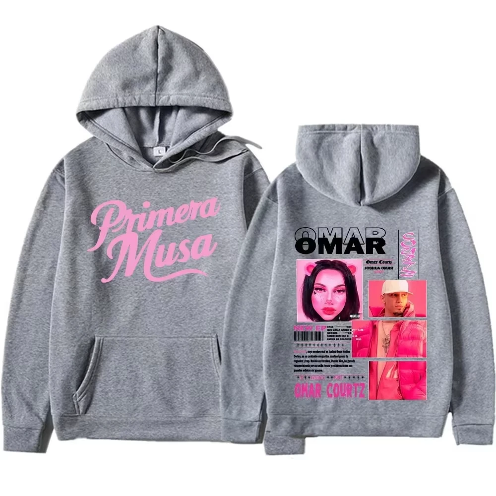 

2025 Rapper Omar Courtz Primera Musa Music Album Harajuku Pullovers Mens Womens Hip Hop High Quality Hoodie Unisex Casual