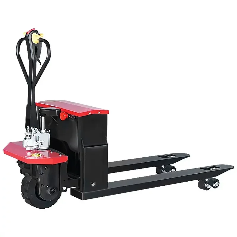 for 2 Ton Fully Electric Ground Cattle Forklift Off Road Hydraulic Pallet Truck Lead Acid Battery for Construction Site