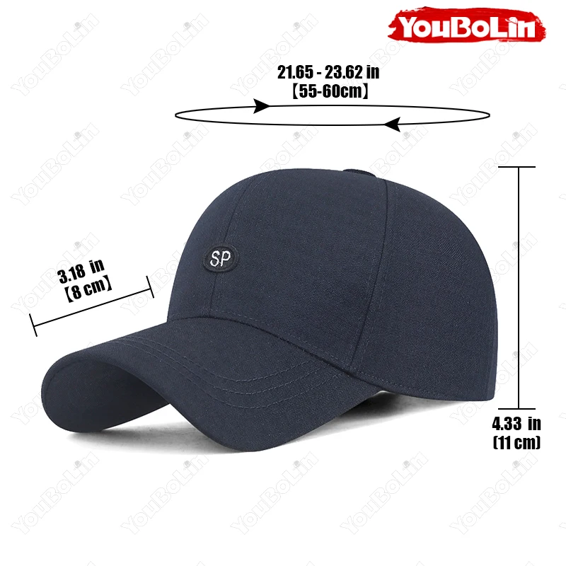 Unisex Business Baseball Cap - Comfortable Dad Hat for Middle-Aged Men's Daily Use