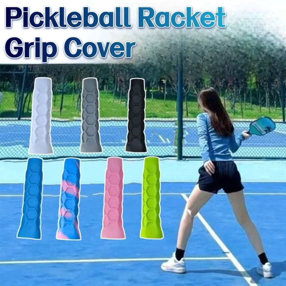 

Высокоэластичная ручка для ракетки Pickleball, поглощающая пот, нескользящая крышка для ручки ракетки Pickleball, амортизация