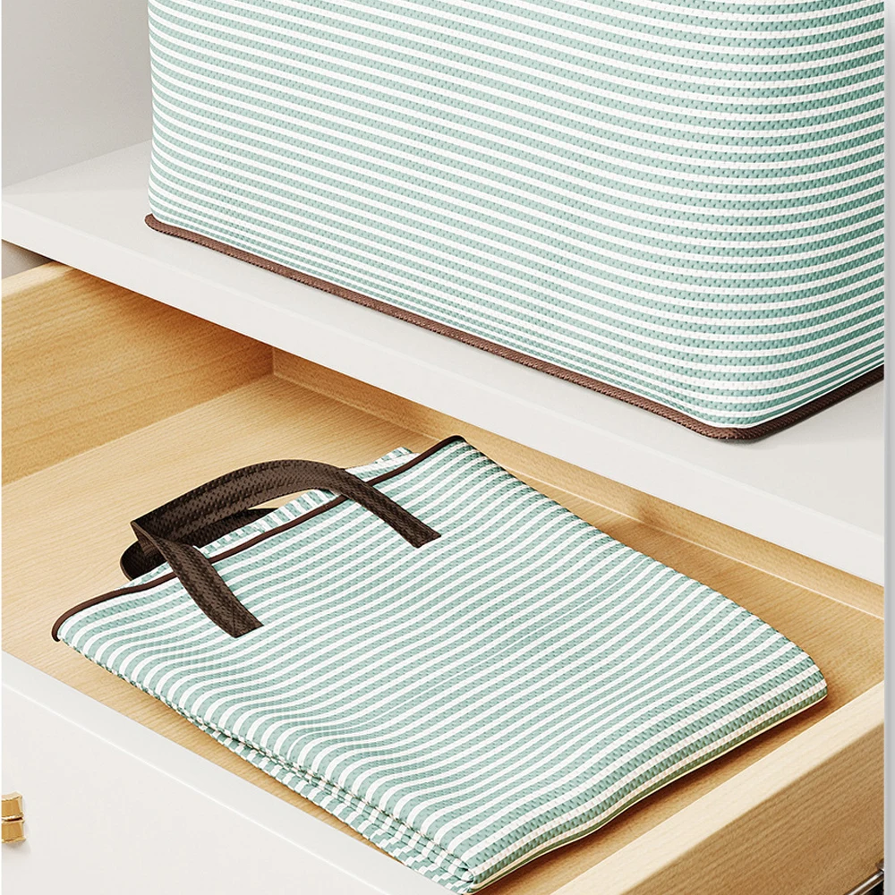 Large Capacity Foldable Storage Box for Clothes Quilts Moving Packing Storage Bag Household Organization for Blankets Clothing