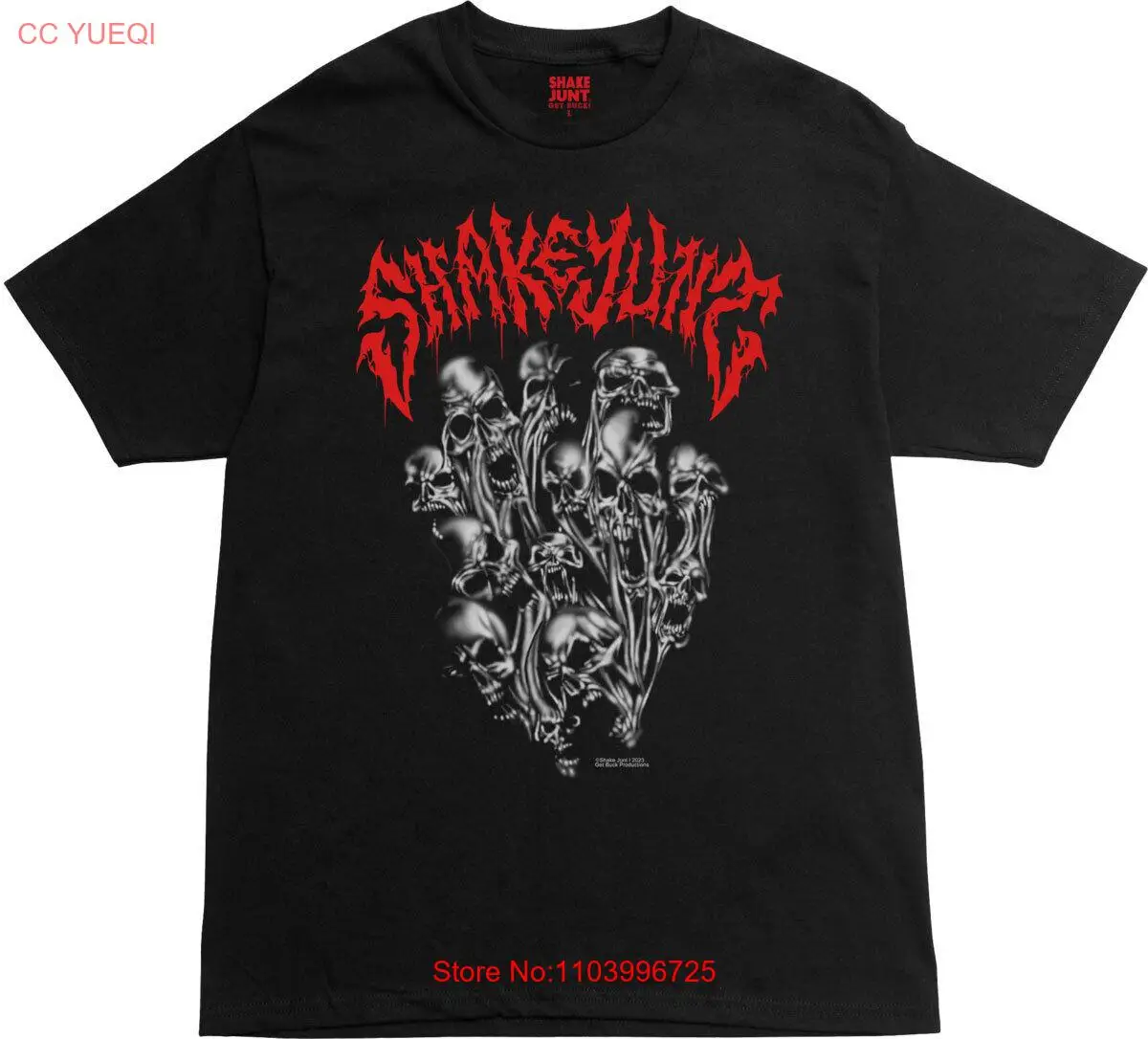 Shake Junt Skateboards Shirt Incantation Black