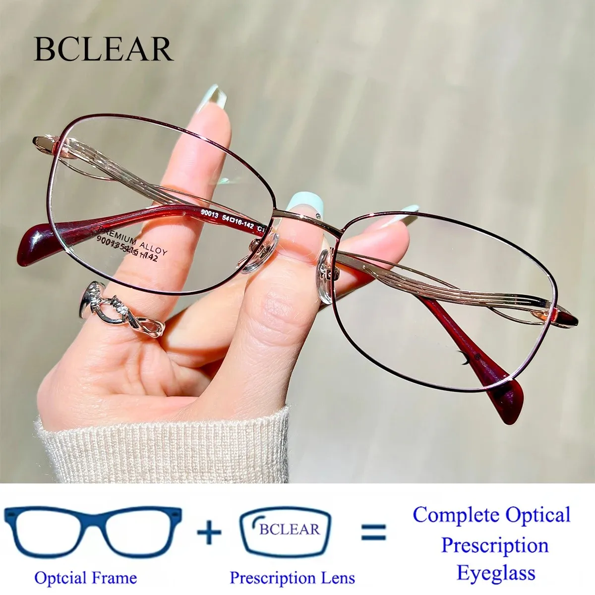 

Guvina BCLEAR модные женские очки с защитой от синего света, модные очки из сплава с прозрачной овальной оправой, женские оптические компьютерные очки