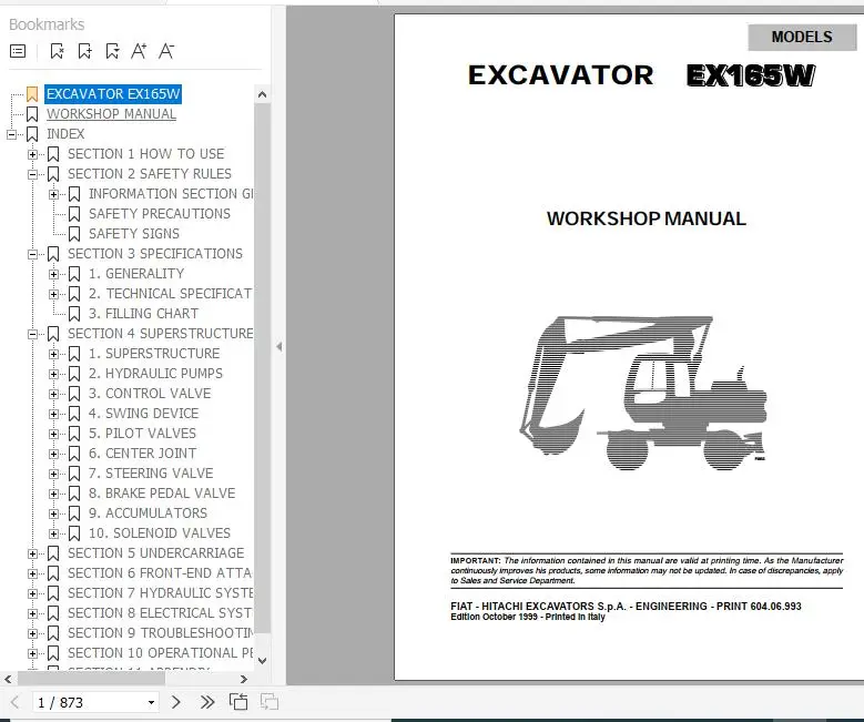 SpecDiag Hitachi Wheeled Excavator 4.99 GB Updated 2022 Workshop Manual, Technical Manual and Circuit Diagram PDF DVD