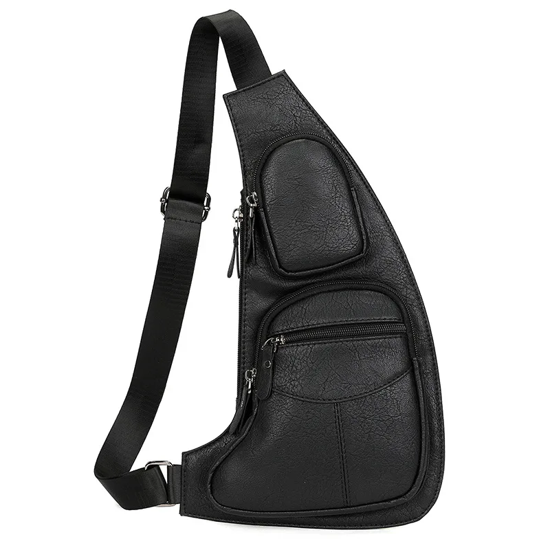 Men's and women's light waterproof leisure chest bag anti-theft one-shoulder fashion close-fitting chest bag