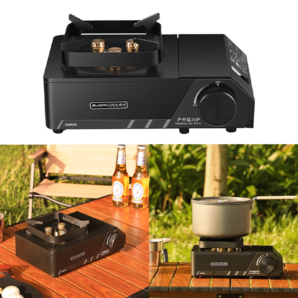 

3500w outdoor all-in-one portable cassette stove, windproof gas stove suitable for camping picnic accessories