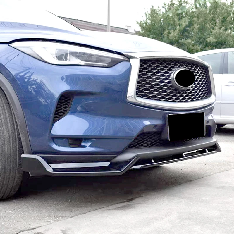 Dla Infiniti QX50 akcesoria wysokiej jakości przedni zderzak samochodowy Separator Spoiler nadwozia wyścigowy dyfuzor 2018-2021 ABS Sport Kit