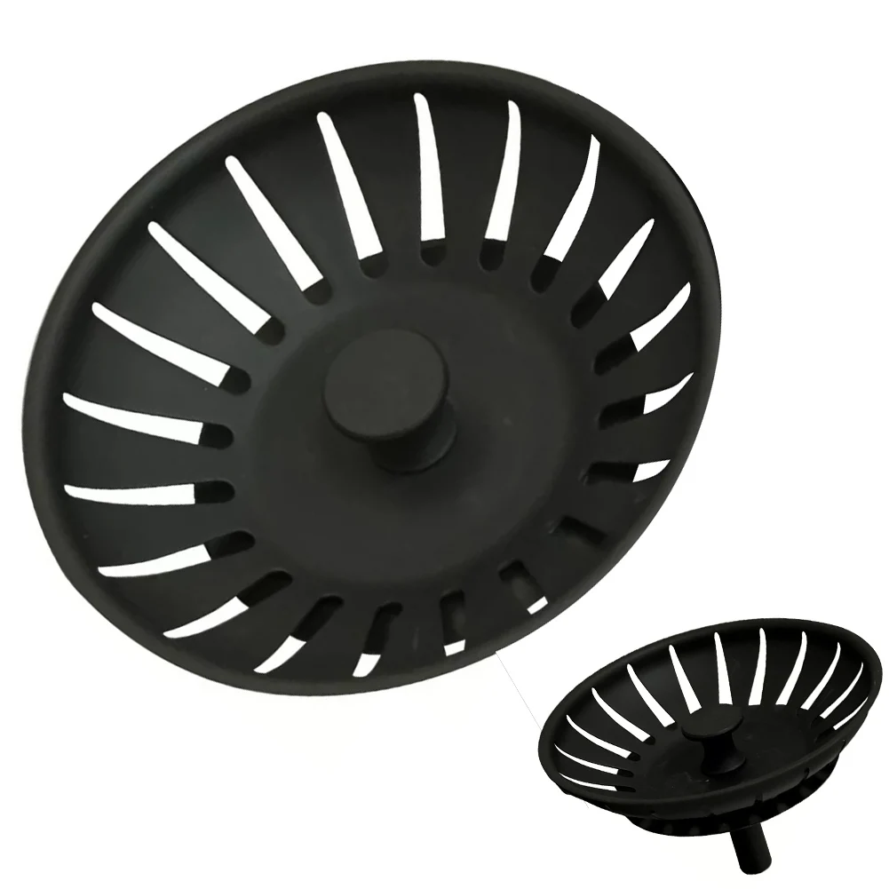 1pcs Strainer 78mm Kitchen Sink Drain Waste Filter Plug-Replace Basin Strain Drainer Stainless Steel Baths Showers Kitchen Tools
