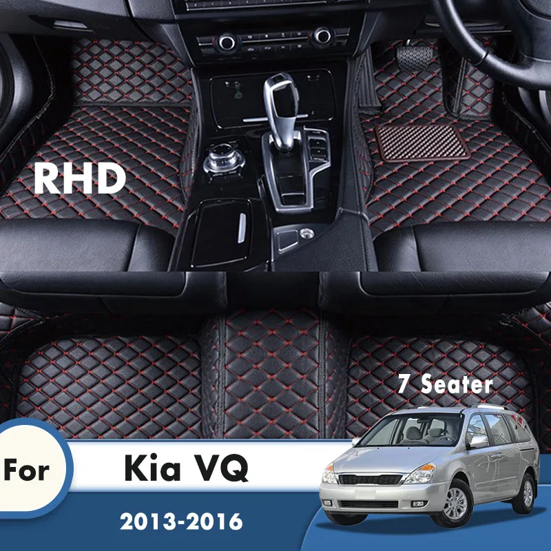 

RHD Car Floor Mats For Kia VQ 2016 2015 2014 2013 (7 Seater) Carpets Custom Auto Styling Foot Pads Car Accessories Interior Rugs