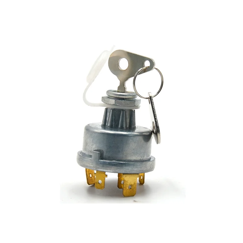 

6X Universal Tractor Plant Ignition Switch With Keys Ignition Starter For 128SA Massey Ferguson 30 275 Case JCB 35670-AS55