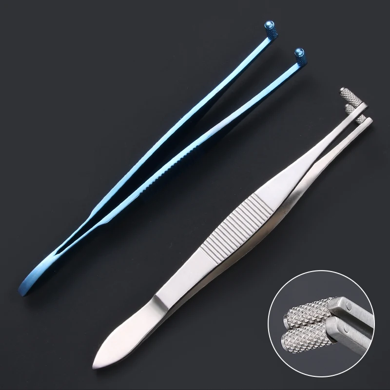 Ophthalmic microscope roller tweezers double-wheel massage forceps corneal epithelial roller tweezers surgical tools