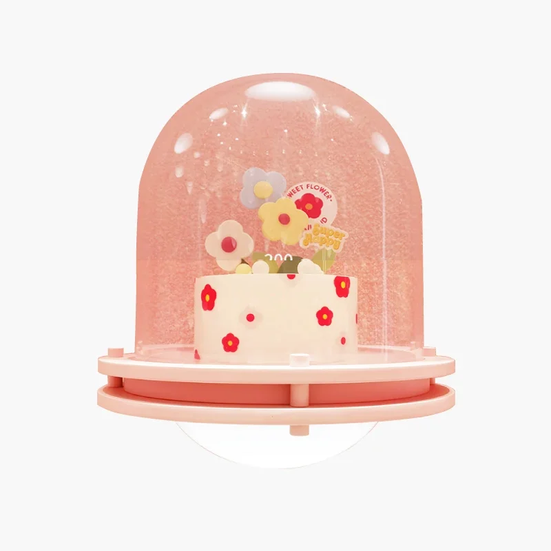 Internet celebrity cake cover acrylic glass starry sky ball luminous spherical model display rack window decoration