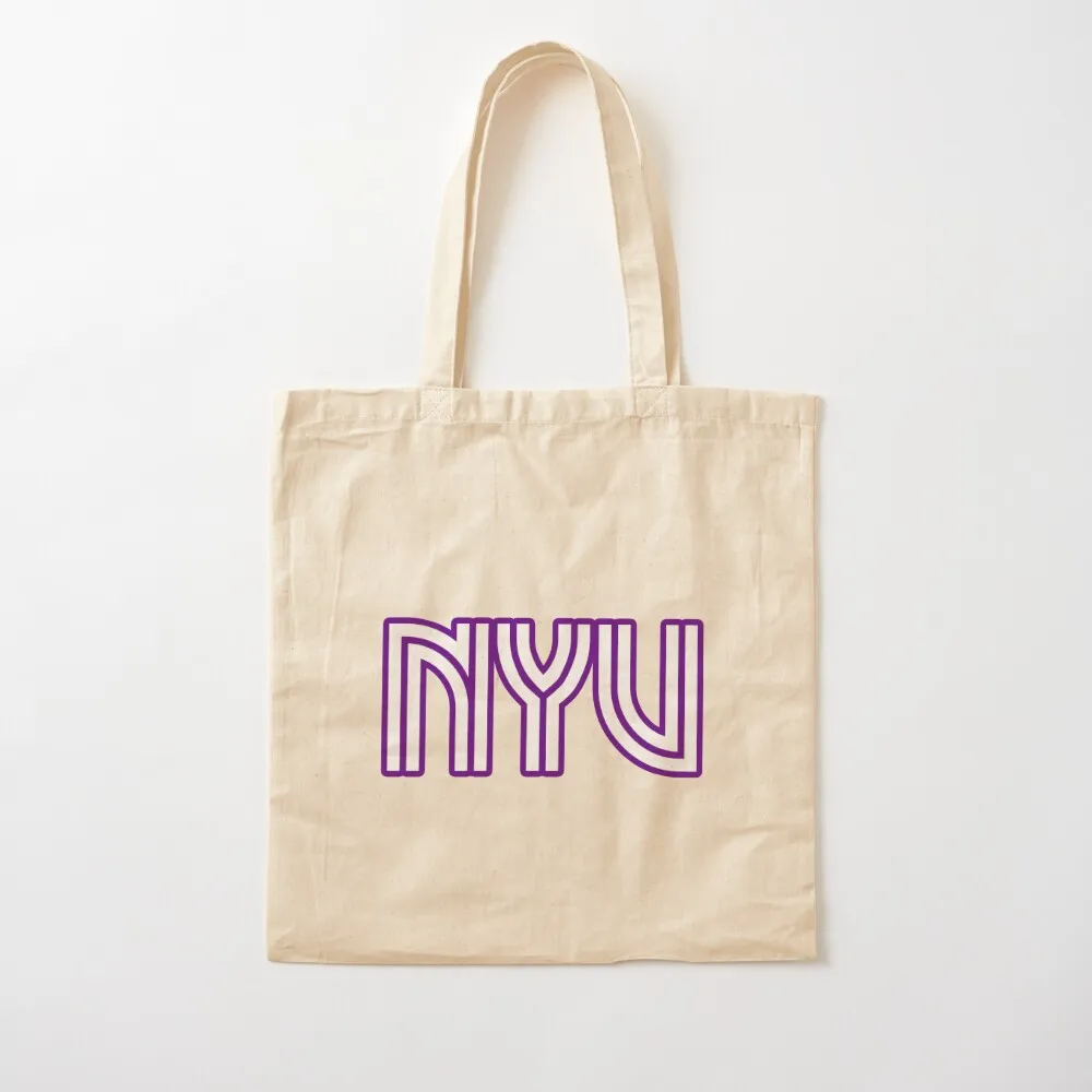 جامعة نيويورك حمل حقيبة مخصصة حمل حقيبة صديقة للبيئة قابلة للطي حقيبة يد لطيف للمتسوقين #2