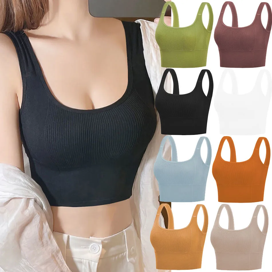 

Seamless Comfort Camisole for Active Days Women Sports Bra Wrap Chest Yoga Tank Tops Tween Girl Casual Sleepwear Underwear