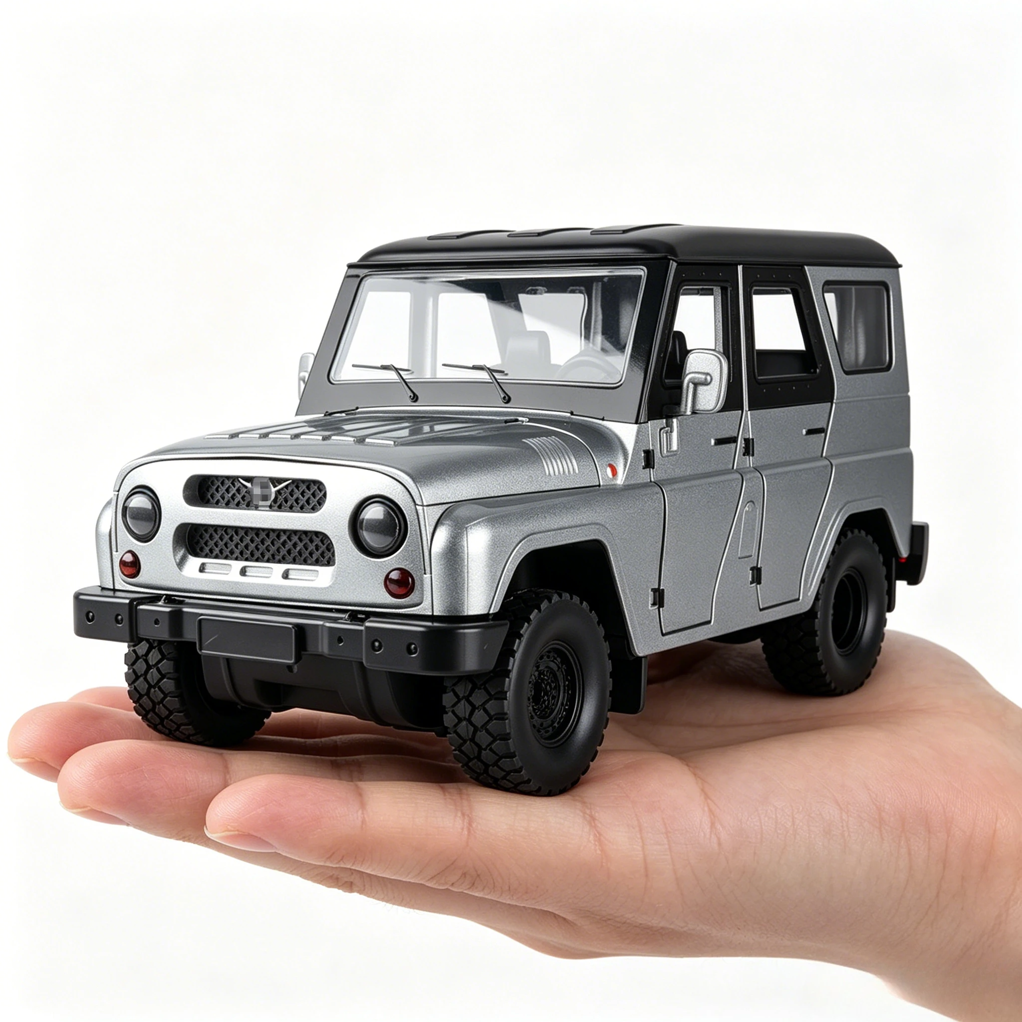 

1:18 UAZ Hunter Alloy Car Model Diecasts Metal Off-road Vehicles Car Model Simulation Sound and Light Collection Kids Toys Gifts