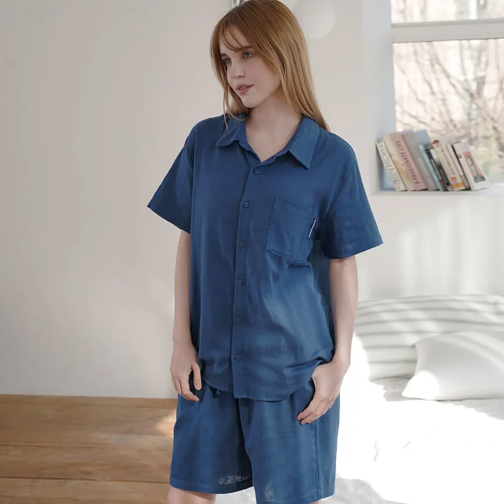 Women's Pajamas S-3XL Pajama Homewear double gauze cotton indoor wear Lightwear Lightwear Pajamas Set NV