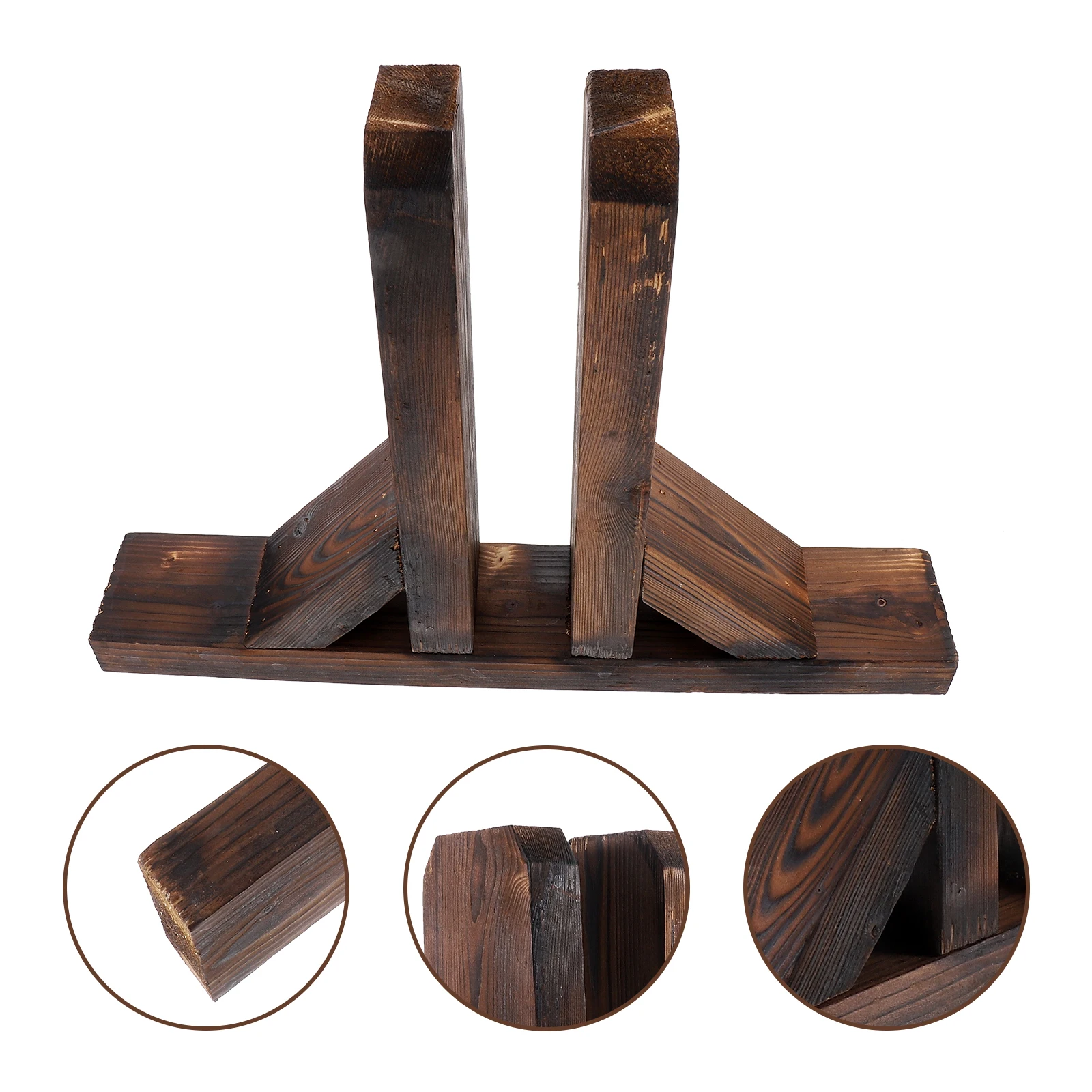 

Solid Wood Fence Support Feet Panel Small Supporting Holder for Indoor Supplies