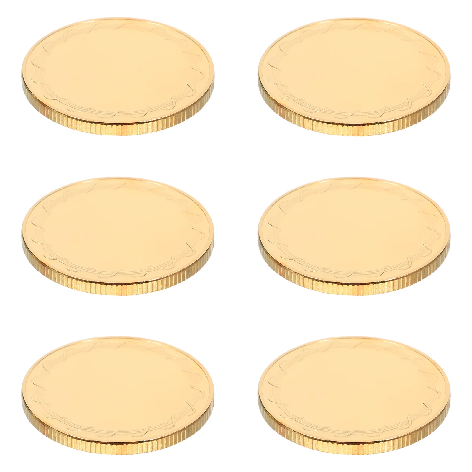 

6pcs Blank Metal Coins For Engraving Uv Printing Craft Diy Commemorative Challenge Coin Blanks Travel Birthday Keepsake